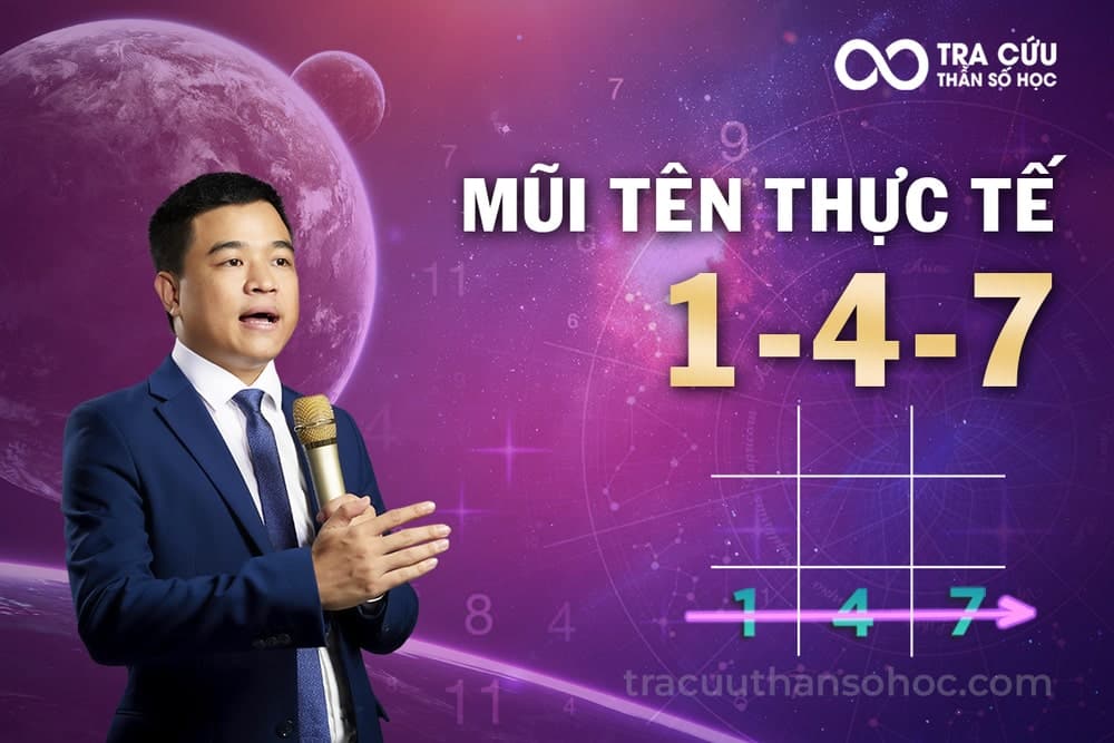 Khám Phá Những Bí Ẩn Thú Vị Về Mũi Tên 1-4-7 Trong Thần Số Học Pitago